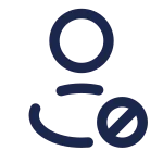 User Block Rounded SVG Icon